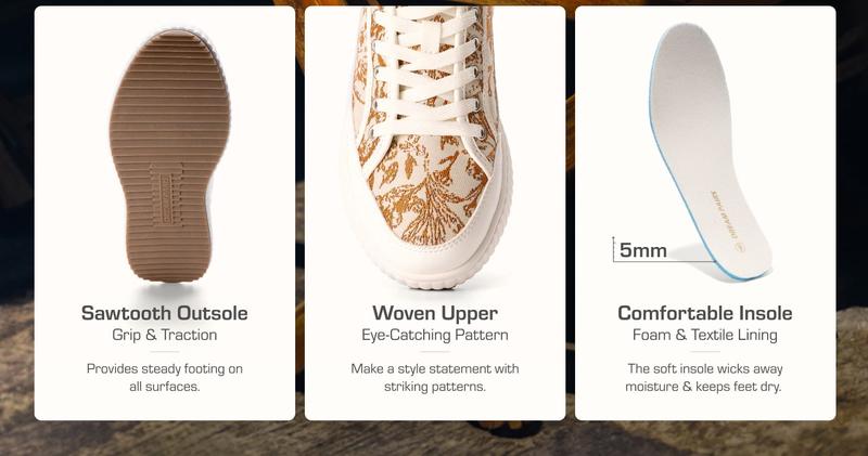 Dream Pairs Sky Comfortable Platform Fashion Sneakers