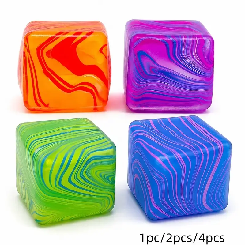 Viral Cube Maltose Squeeze Toy, Super Soft Squish Stress Ball, Satisfying Fidget Toy for Anxiety Relief & Hand Strength Training, Perfect Birthday & Party Gift Bag Fillers
