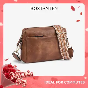 [Valentine's Day Gift] BOSTANTEN Crossbody Bag for Women Vintage Crossbody Purse Women Handbag Small Tote Bag with Adjustable Strap