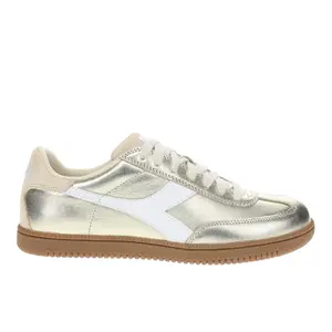 diadora Womens Trainer Metallic Lace Up Sneakers Shoes Casual - Gold