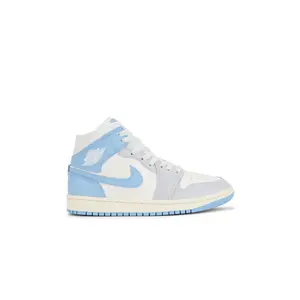 Jordan Air Jordan 1 Mid Sneaker in Psychic Blue, Neutral Grey & Sail