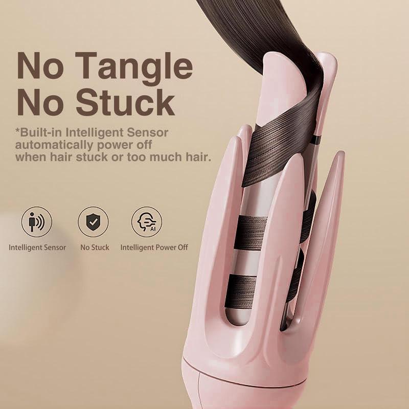 Fully automatic curling stick lazy curling tool electric rotary curler large curling without damaging hair 28mm Comfort Hair Curler,Negative Ion Automatic Hair Hair Curl Wand,Hair Styling Tools for Home,gifts for friend