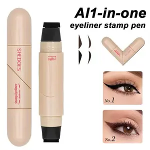 Rotating Winged Eyeliner Transfer Tool Dual-Head Design for Precise Cat Eye & Winged Liner, Waterproof Smudge-Proof Formula, Quick-Drying Makeup for Busy Days and Special Occasions travel all-day wear lazy