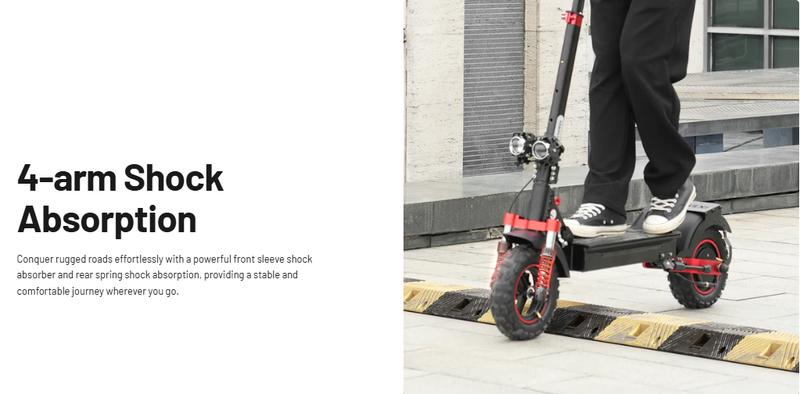 【Valentine's Day】Electric Scooter, 1000W/500W, 28MPH/25MPH,40 Miles/28 Miles/23Miles, 54.6V14Ah/48V15Ah Battery, 10''/11'' All-terrain Tires,  Dual Braking System & Suspension System, Foldable Commuter Electric Scooter Adults for Adults/Youths