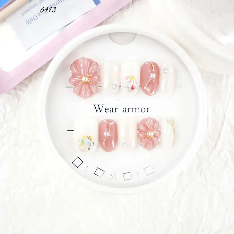 .DP.6413.Cat Eye Hand-Painted Wearable Nails