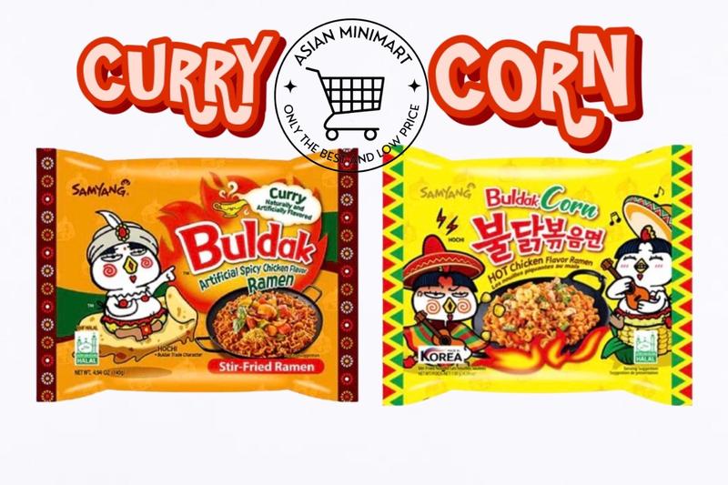 Samyang Korean Spicy Buldak Ramen Noodle Variety Pack of 5 & 10 & 14 Instant Food
