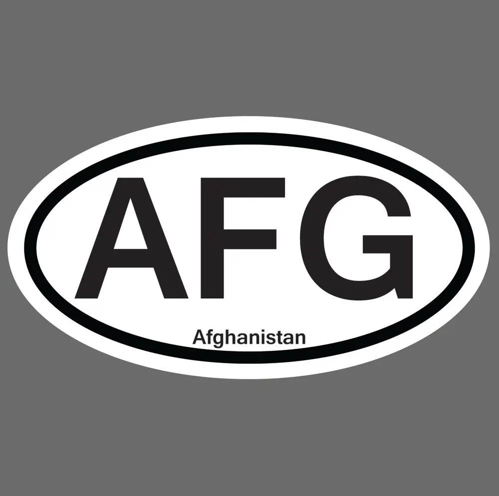 5.5 inches Oval Service Stickers, Afghanistan Themed Decor for DIY Scrapbooking & Stamping Projects