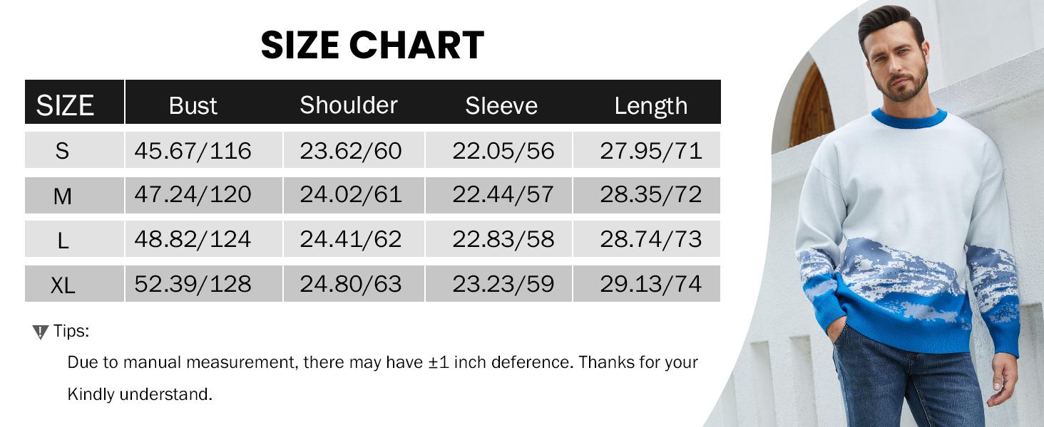 Vintage Sweater Grandpa y2k Oversized Casual Cable Knit Sweater Pullover Graphic Crewneck Tops Long Sleeve