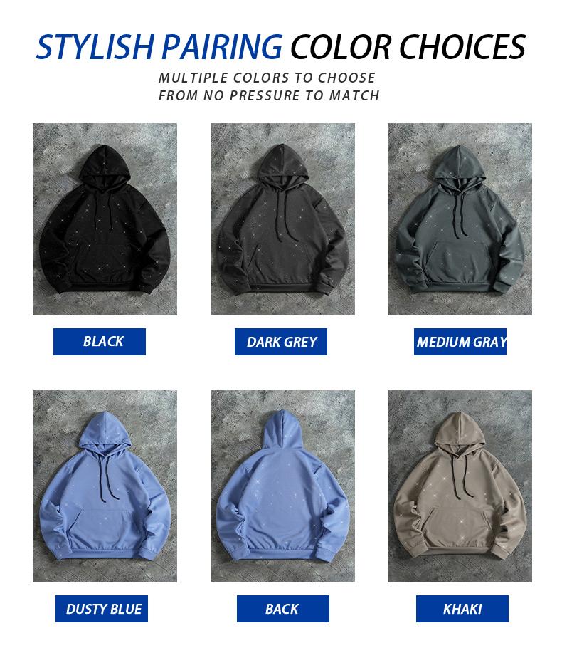 Men's Casual Knit Pullover Sweatshirt with Drawstring Adjustable Hood, Kangaroo Pocket Design, Suitable for Trendy Themed Parties, Outings, Street Dance, Daily Commutes, Outdoor Sports, Ideal for Autumn and Winter Wear Hoodie