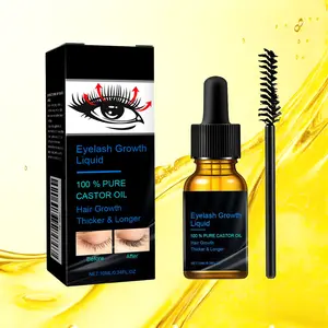Castor Oil Lash Serum - Daily Nourishing Treatment for Naturally Longer, Fuller Lashes, Gentle Conditioning Formula for Lifted & Defined Look