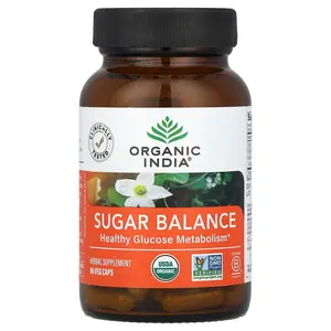 Organic India Sugar Balance, Healthy Glucose Metabolism, 90 Veg Caps