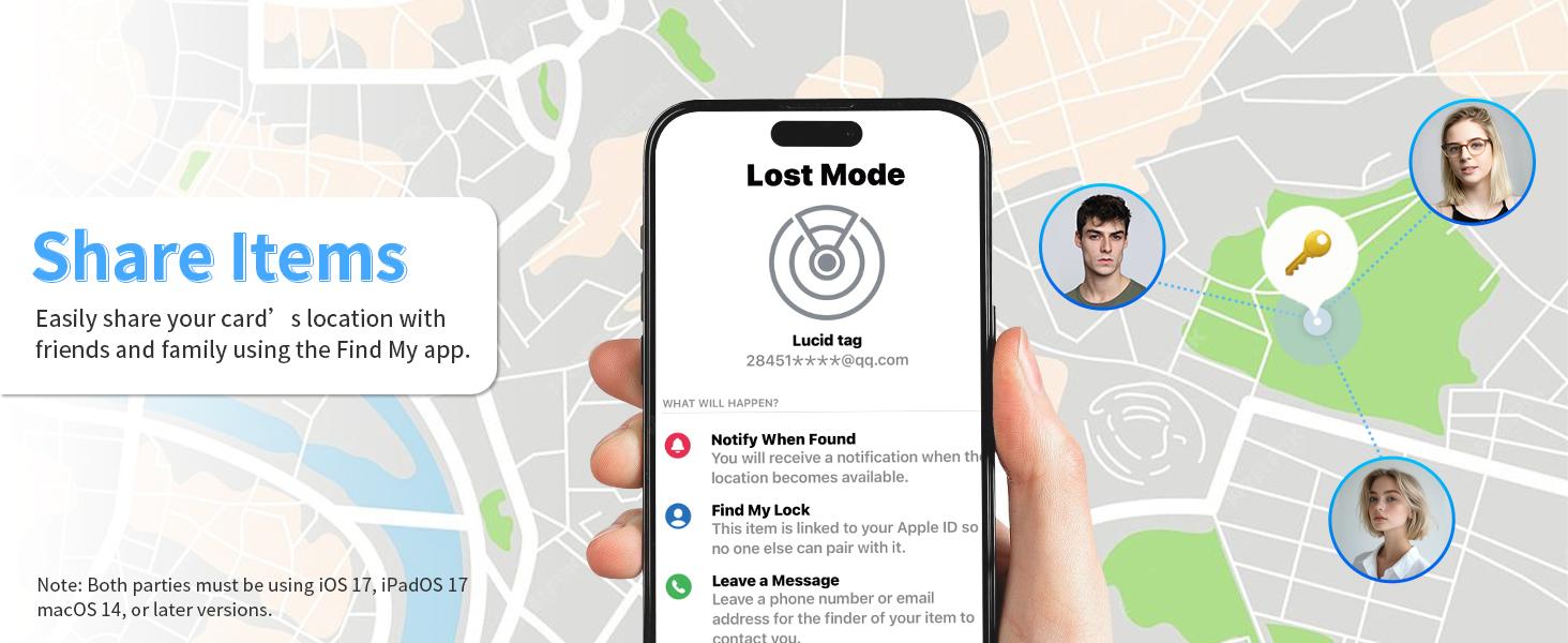[Spring Deals] Tukio Wallet Tracker Card, Wireless Charging Wallet Locator, Smart Tracker for Wallet(iOS Only), Wireless Positioning Tracker, Luggage, Phone, Passport & Other Items Tracking