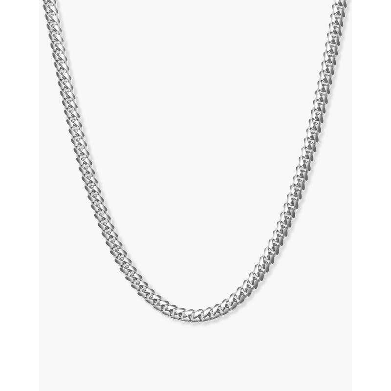 JAXXON Youth Cuban Link Chain 3mm - Silver - Waterproof - Box Clasp