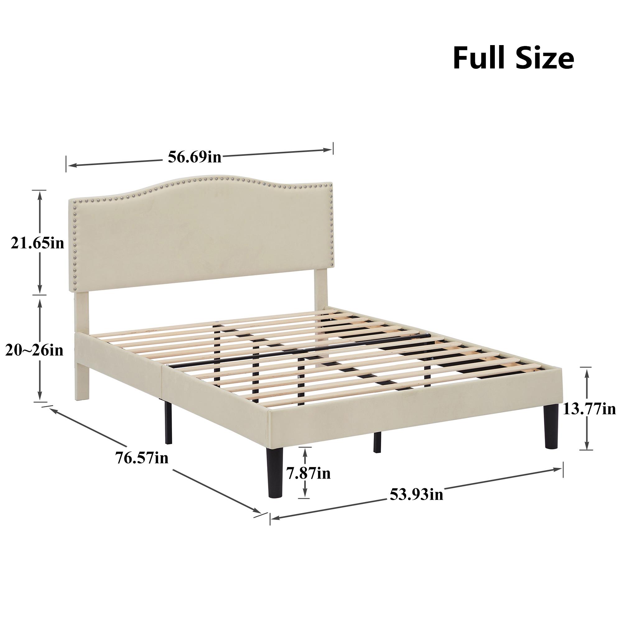 VECELO Pink Bed Frame Platform Bed Frame with Upholstered Headboard, Strong Frame and Wooden Slats Support, Strong Weight Capacity, Non-Slip and Noise-Free, Easy Assembly VECELO Pink Bed Frame Platform Bed Frame with Upholstered Headboard, Strong Frame and Wooden Slats Support, Strong Weight Capacity, Non-Slip and Noise-Free, Easy Assembly
