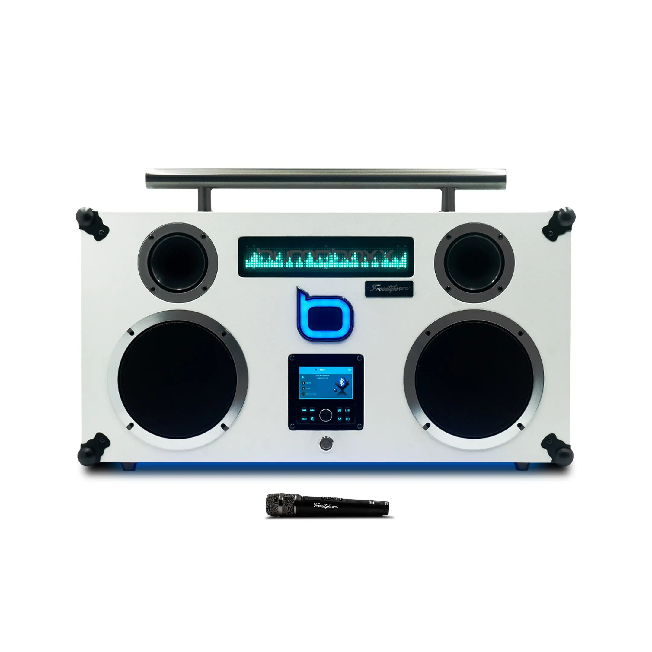 Bumpboxx Freestyle Pro Portable Bluetooth Wireless Boombox Speaker - 750W Loud Bass, Sharp Highs, Batteries Included, for Tailgate, On-the-Go Use (Portable Speakers for Phones & Electronics Audio Needs)