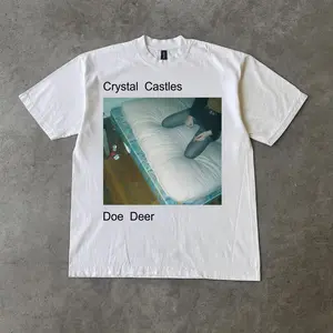 Crystal Castles “Doe Deer” Graphic Tee, Y2K Indie EDM Style