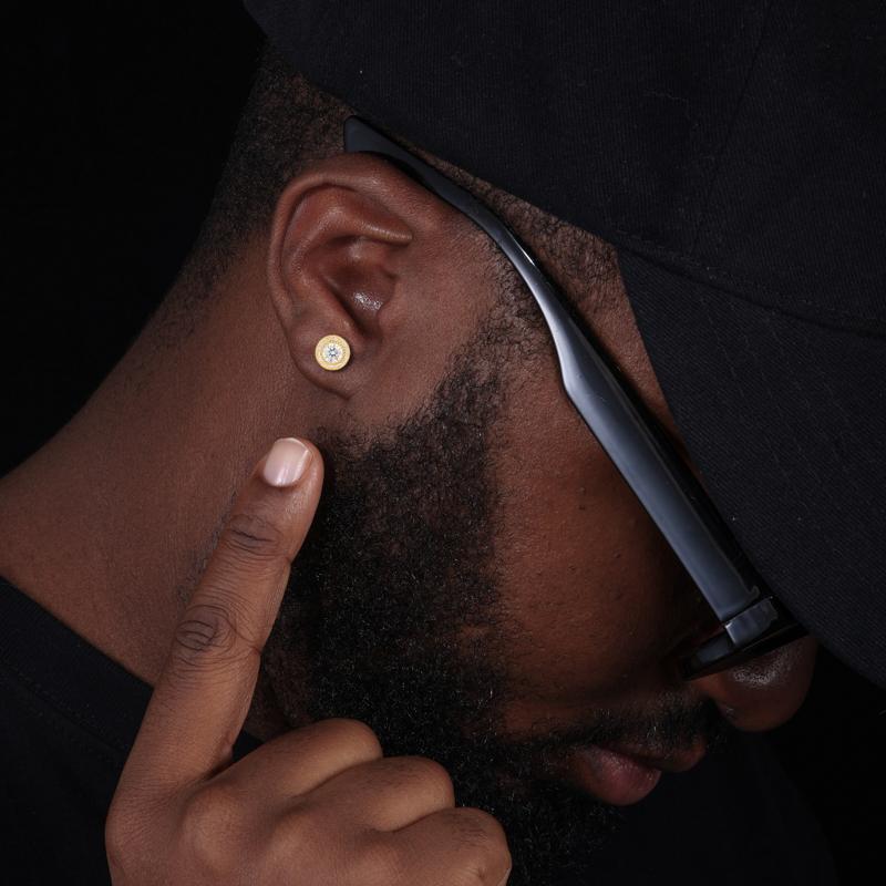 UCCIYO S925 Sterling Silver Moissanite Screw Stud Earrings D Color VVS1  Moissanite For Women Men Jewelry Prefect Brithday Mother'sDay Gifts[N3E10]