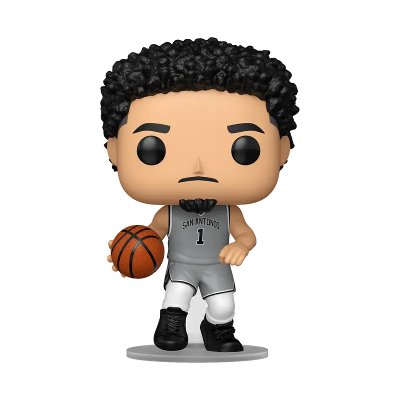 Funko Pop NBA San Antonio Spurs #230 Victor Wembanyama Vinyl Figure 4.5 in Tall in Statement Edition Uniform with Pop Protector