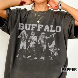 [ SPORTS GRAPHIC TEE - SALE UP TO 45% ] Josh Allen James Cook Buffalo Football Vintage Shirt, Keon Coleman Dalton Kincaid Shirt
