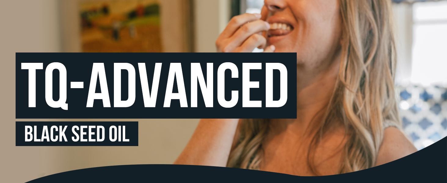 Triquetra TQ-Advanced 4X 25mg Black Seed Extract Capsules | 20% Thymoquinone (TQ) | Black Seed Oil (Nigella sativa) | Inflammation support | Immunity Support