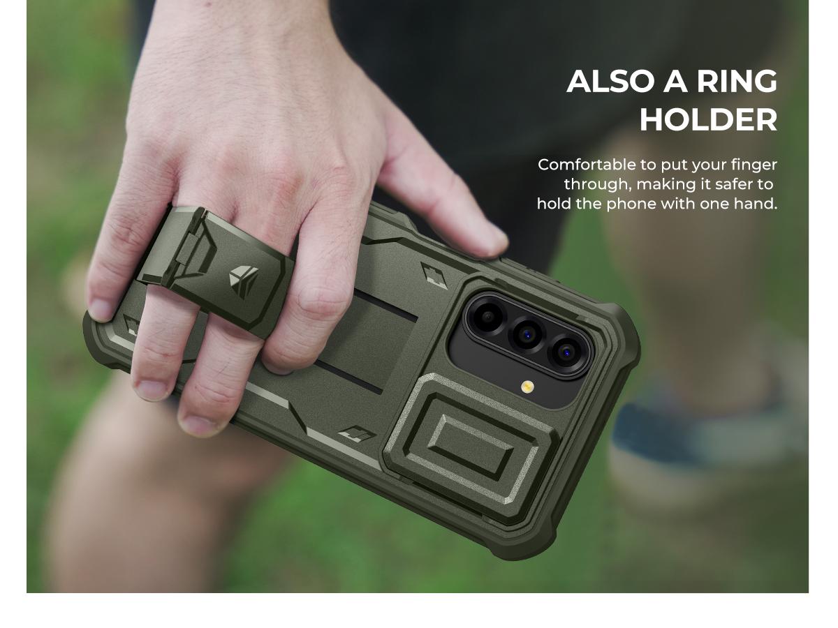 Dexnor for Samsung Galaxy A17-5G Case, [2 Front Frame] [Bulit-in Magnetic Slide Camera Cover & Kickstand] Heavy Duty Protection Shockproof Samsung A17-5G Case with Screen Protector, 6.7in