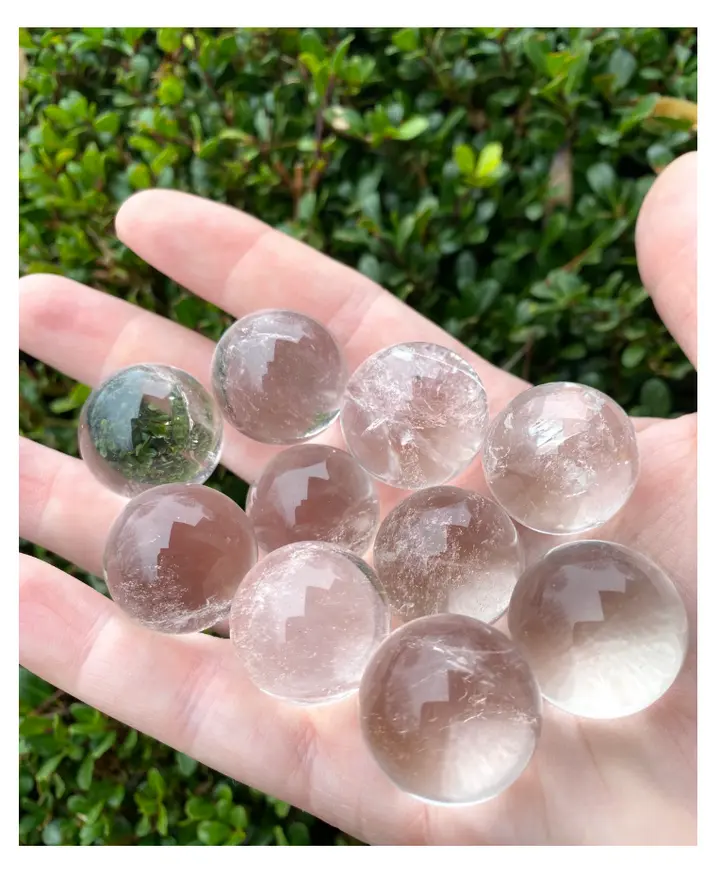 High Quality Clear Quartz Sphere Orb .85” Round Free Gift Wrap