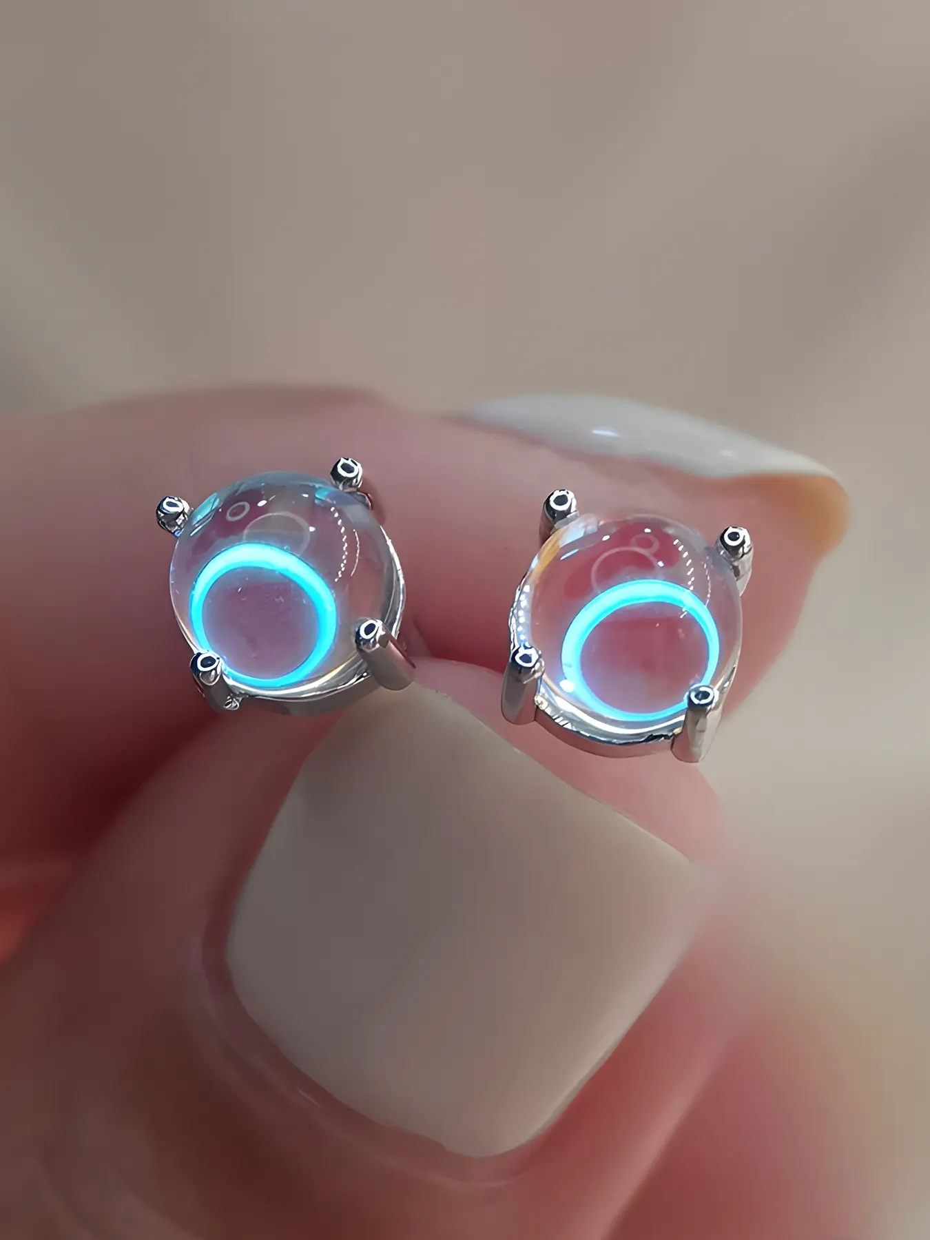 925 silver plated moonstone earrings for women, Good earrings, nickel-free, minimalist style, hypoallergenic, daily wear, ear bone earrings, birthday gift, Stud Earring Jewelry
