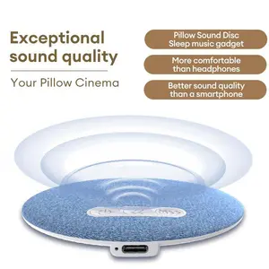 IMOLI S1 Ultra-Thin Bluetooth Pillow Speaker with Bluetooth 6.0, Soft Immersive Sound Field, Pillow CD Player for Bedtime Music & Audiobooks, Headphone-Free Sleep Speaker, Compatible with Android & iOS