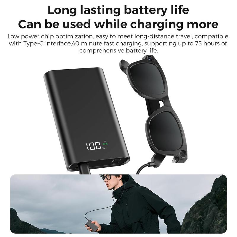 【Ivision6】AI Smart Glasses with 800W HD Camera – OpenAI Recognition, 1080P Anti-Shake Video, Real-Time Translation & Long Battery Life – Travel, Outdoor Adventures, Daily Fun, Hands-Free Convenience, Ideal Gift for Tech Enthusiasts & Frequent Travelers 【Ivision6】AI Smart Glasses with 800W HD Camera – OpenAI Recognition, 1080P Anti-Shake Video, Real-Time Translation & Long Battery Life – Travel, Outdoor Adventures, Daily Fun, Hands-Free Convenience, Ideal Gift for Tech Enthusiasts & Frequent Travelers