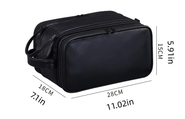 Toiletry Bag for Men, Travel Essentials Shaving Dopp Kit, Mens Travel Bag Toiletries Organizer Case for Grooming, PU Leather Water Resistant Cosmetic Bag Pouch Durable Makeup Container Set Valentine's Day Gift TikTokShopJumpstartSale SpringStatements