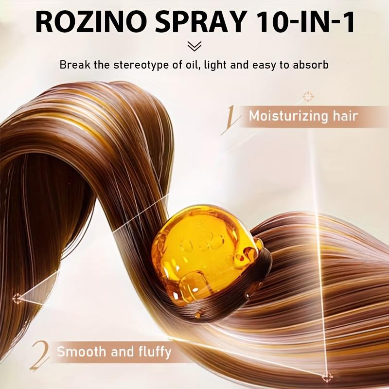 Rozino 10-in-1 Keratin Hair Care Spray with Plant Keratin for Smooth & Glossy Hair Health 100g