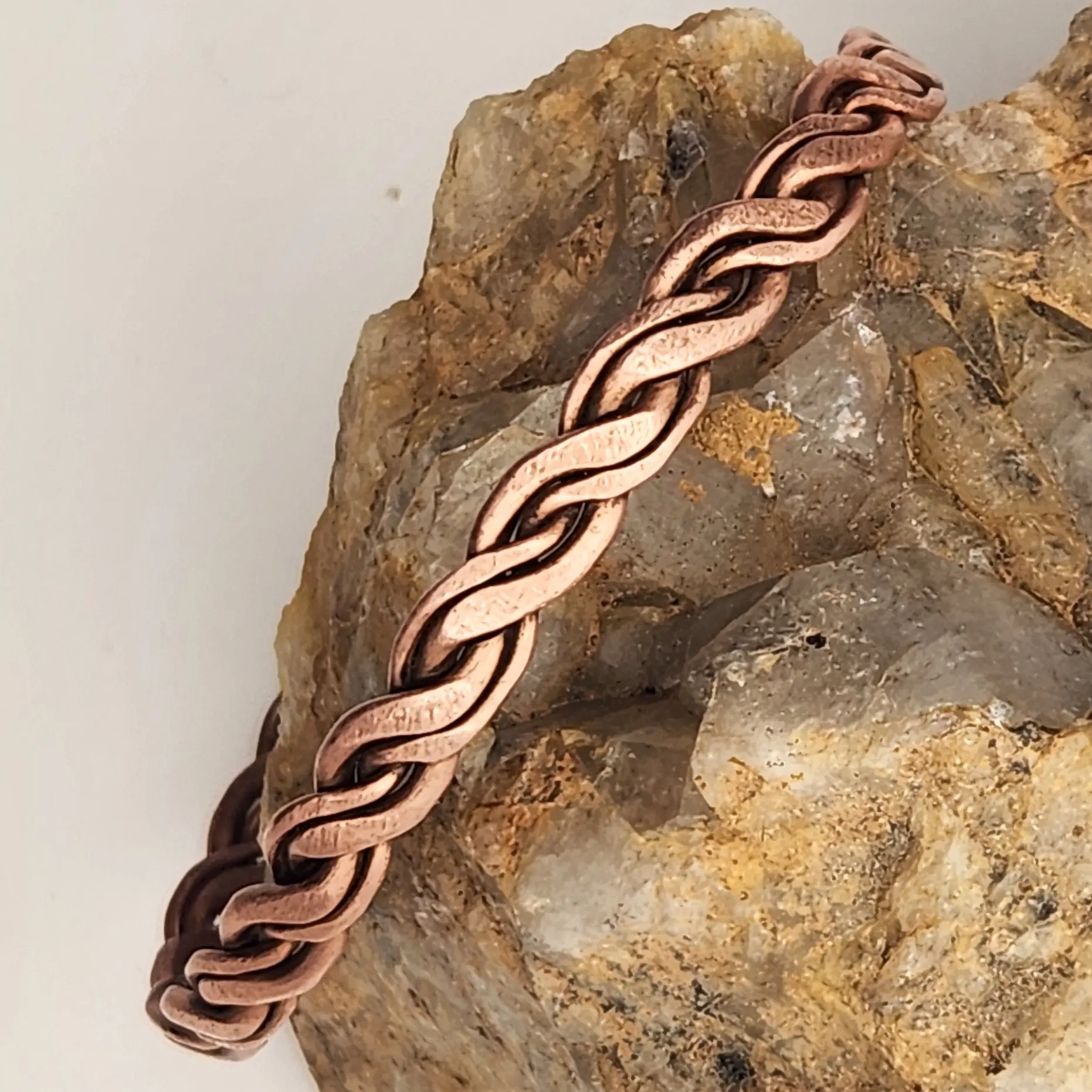 Sacred Twist Large Copper Cuff Bracelet Gift For Him and Her Energetically Charged Copper Cuff Healing Wrist Band For easing Pain and Inflammation