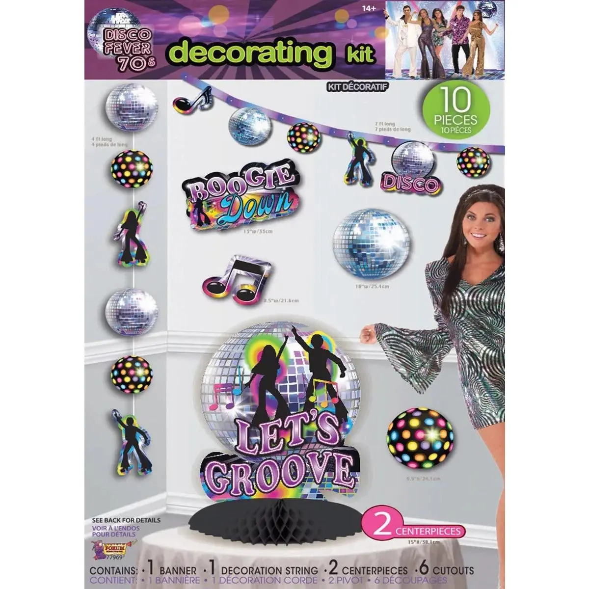 Disco Party Decorating Set – 12-Piece 70’s Groove Kit! 🕺✨