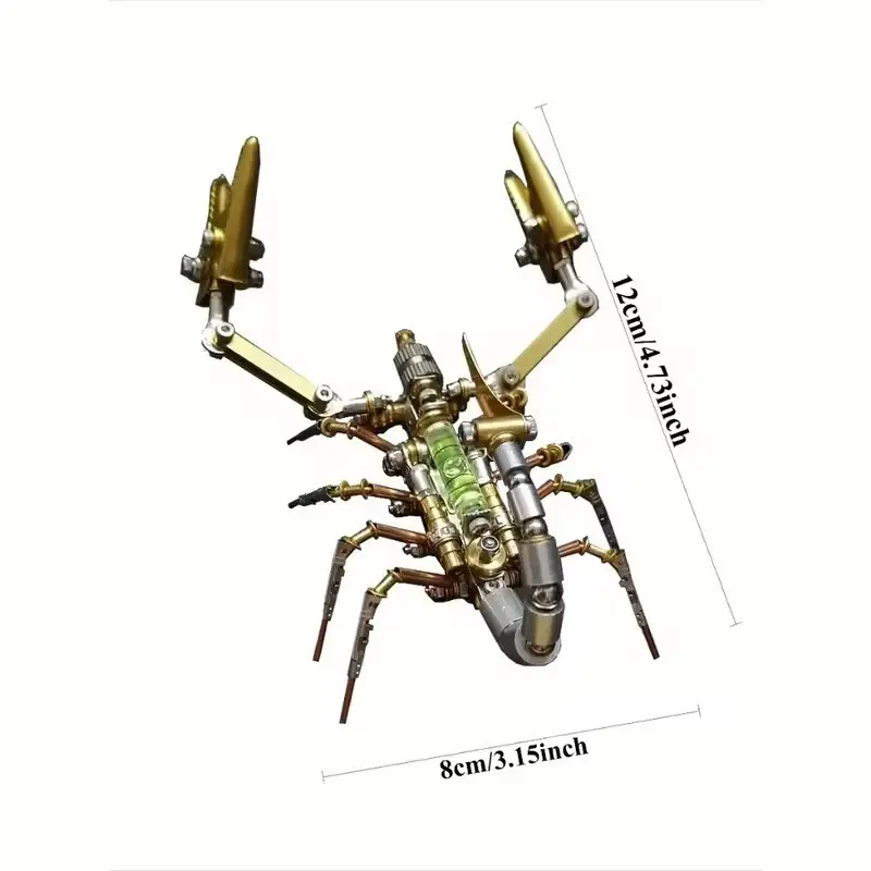 DIY Mechanical Scorpion Scale Model Kit, High-Difficulty Handmade Art, Perfect Gift for Holidays, No Batteries or Glue Included
