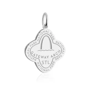 Gateway Arch National Park Charm, Silver