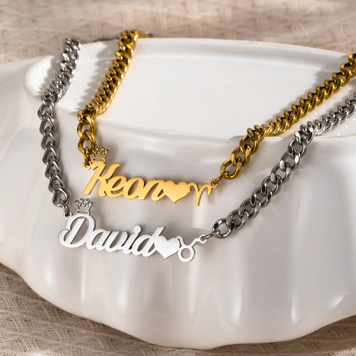 Stainless Steel Alphabet Detail Pendant Necklace - N1672 Custom Script Jewelry with Personalized Block Letters, Constellations (Aries, Cancer, Gemini), Crown, Love Belt, Bespoke Necklaces, Daily Wear, Metal Coated, Meaningful Gifts