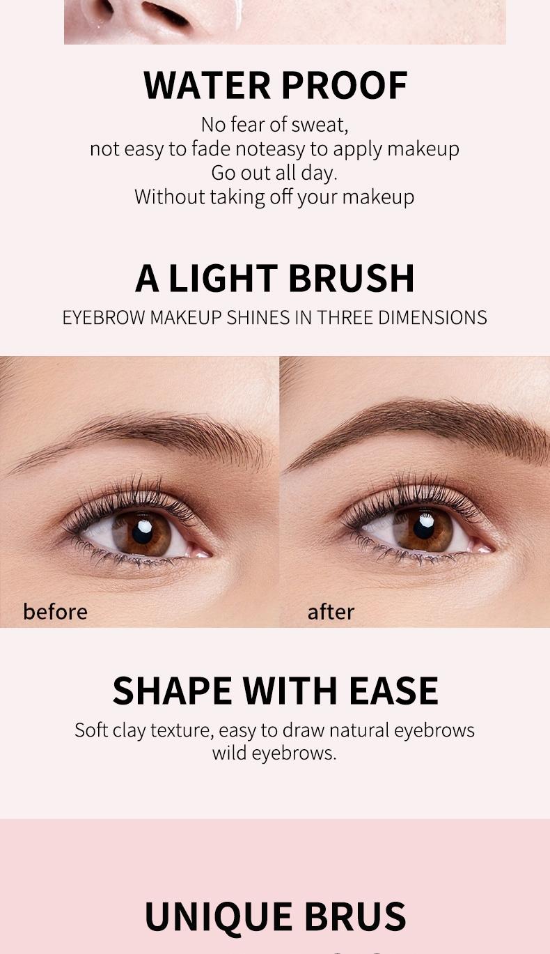 【Long-Lasting Waterproof Brow Gel】 for women Clear Transparent Gel, Brow Lift,  Clear Shaping Wax For Holding Brows In Place, Creates A Fluffy Feathered Look,Component safety Eyebrow Tattoo Christmas and New Year gifts pencil lipstick Set warm mascara