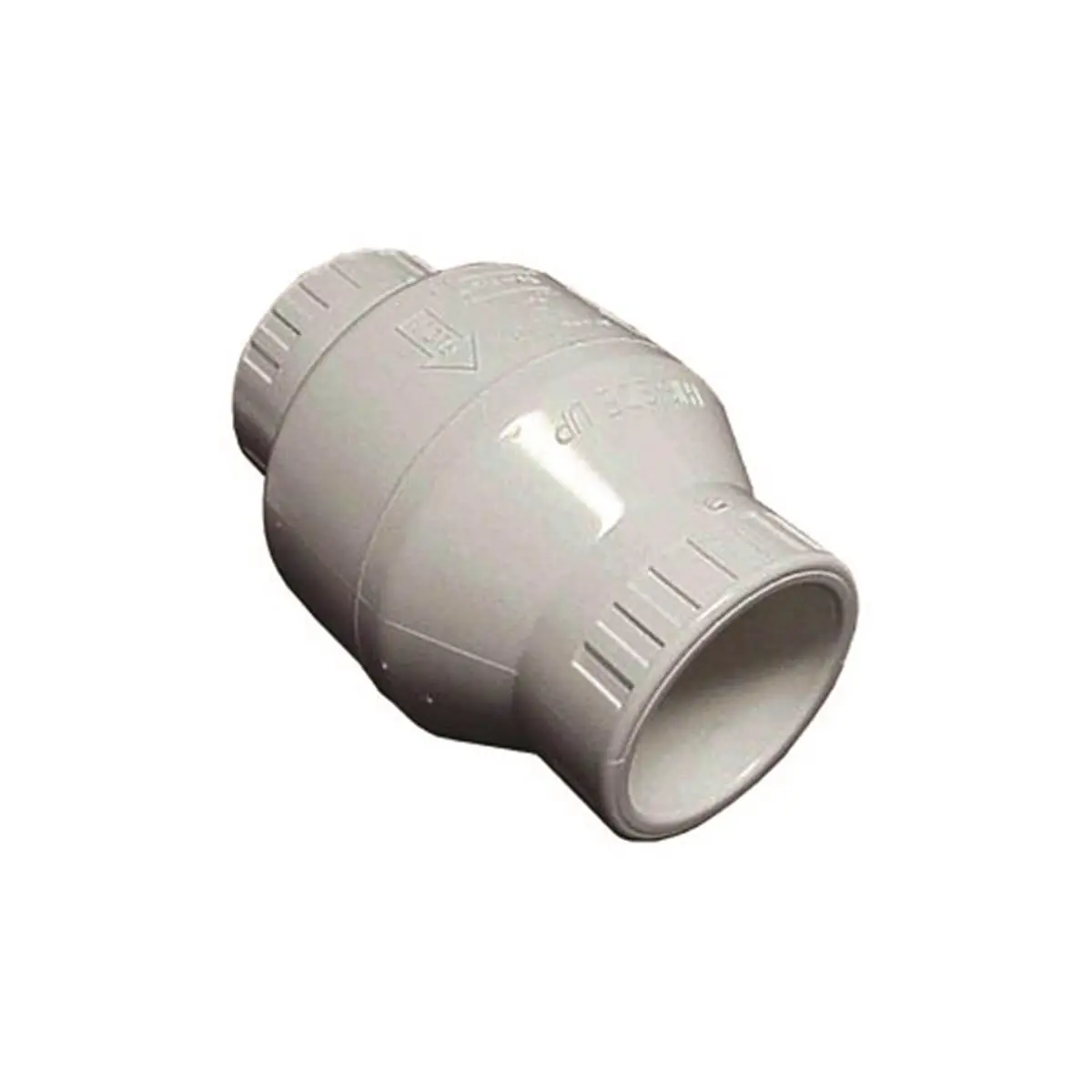 Spears Spring Check Valve, 2 in. FPT, Maintenance Free PVC with Weighted Disc, Compact Silicone-Free Assembly, 75 PSI, NSF Certified for Pool, Spa & Irrigation, Chemical & Corrosion Resistant, Maintenance Free Sealed Unit