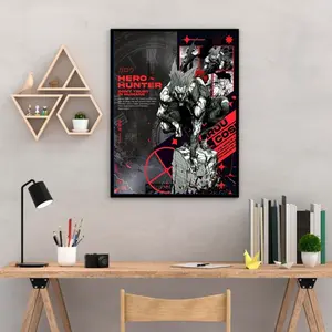 Garou Poster, One Punch Man Manga Wall Art, Hero Hunter in Action, Epic Villain Decor, Gift for Fans