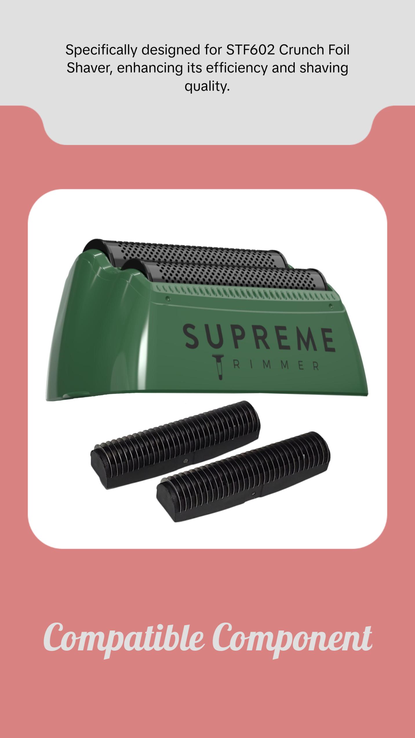 Supreme Trimmer SB63 Replacement Foil & Cutter Set for STF602 Foil Shaver - Smooth Durable Blades for Precision Shaving Personal Care Appliances