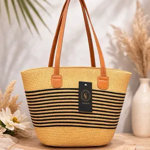 2 Pack Straw Tote Bags with Zipper – Summer Beach Handbags for Women  • Set includes 2 tote bags • Assorted designs and colors • Secure zipper closure • Lightweight and durable woven material