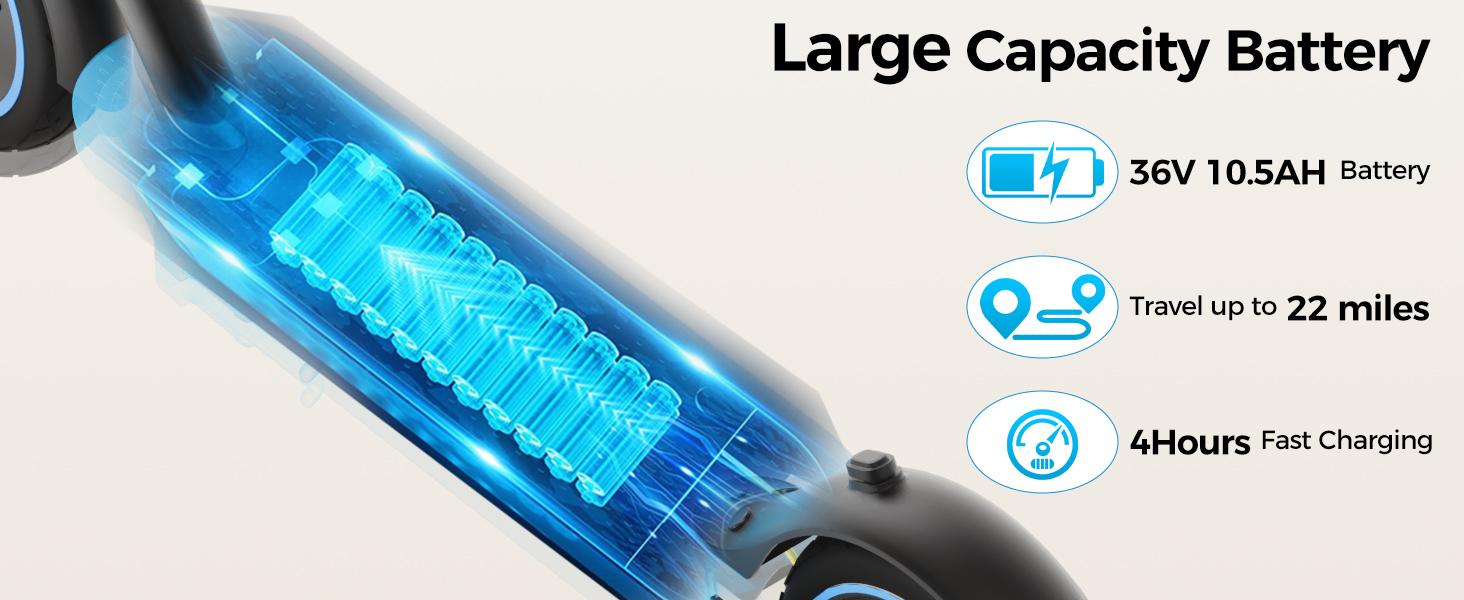 [New Year Gifts] Electric Scooters 500W Peak Adult Electric Scooter, 16/22/28 MPH Top Speed, 10'' Tires,21/28 Miles Long Range, Portable E Scooter for Adults and Teens Folding Powerful Foldable Foldable Scooter