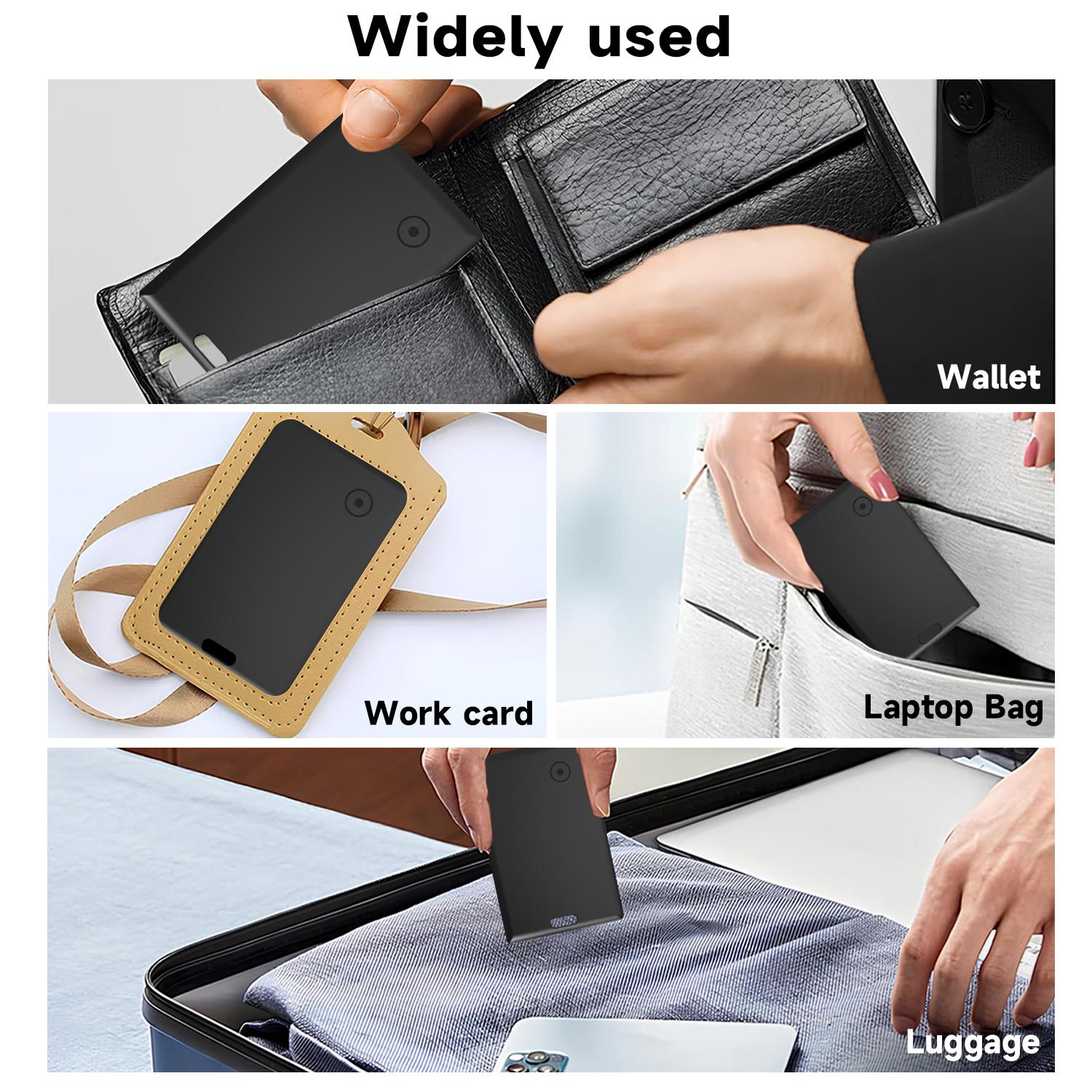 Wallet Tracker Card, Thin Finder, Works with Apple Find My (iOS Only), Item Locator for Luggage Tags, Passports, Phone, IP68 Waterproof Wallet Tracker Card, Thin Finder, Works with Apple Find My (iOS Only), Item Locator for Luggage Tags, Passports, Phone, IP68 Waterproof