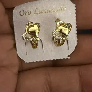 Aretes aro corazón