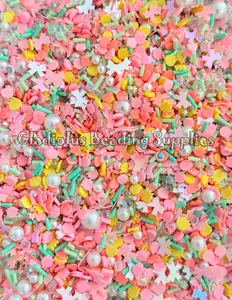 Clay Slices and Acrylic/Resin, Happy Easter Theme, Non-Edible Easter Sprinkle Mix, Spring Easter Polymer Clay, Fake Sprinkles, Nail Art Supplies, Shaker Mix, Bunny,