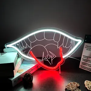 Sukuna Mouth Neon Sign USB Powered JJK Anime LED Wall Light for Bedroom Gaming Room Decor
