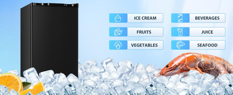 Antarctic Star 3.2 Cu.Ft. Mini Fridge with Freezer, Small Refrigerators with Adjustable Thermostat, Low Noise, Energy Saving, Compact Refrigerators for College Dorm, Office, Bedroom, Apartment, Black Antarctic Star 3.2 Cu.Ft. Mini Fridge with Freezer, Small Refrigerators with Adjustable Thermostat, Low Noise, Energy Saving, Compact Refrigerators for College Dorm, Office, Bedroom, Apartment, Black