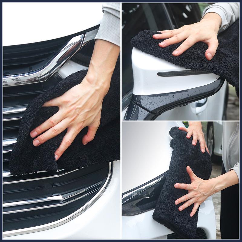 Largest 36''x28'' Double Twisted Loop Car Drying Towel, 1400GSM Ultra-Absorbent Microfiber Drying Towel for Automotive Detailing Vehicle Wash Kit