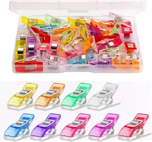 Multipurpose Sewing Clips 30 Pcs Premium Quilting Accessories - Assorted Colors Fabric Clips for Sewing Supplies and Crafting Tools VL-SWG