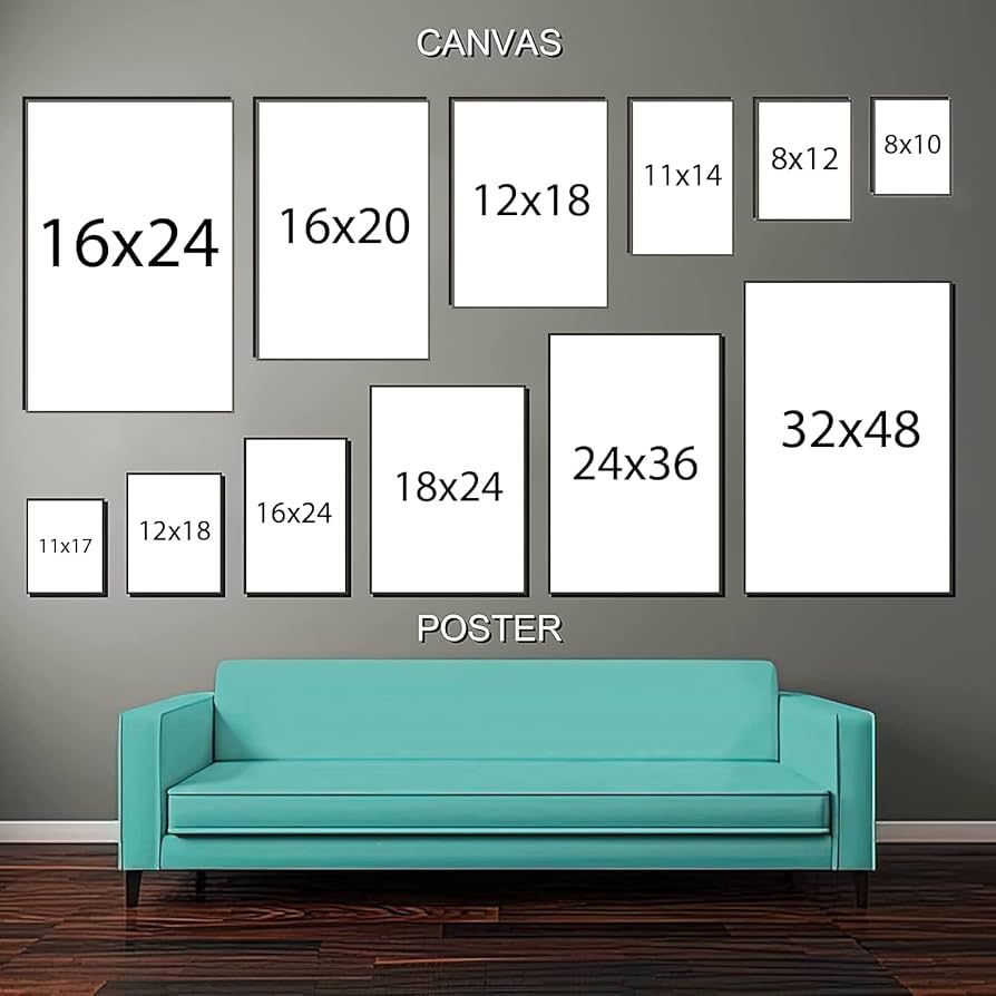 [Freeship.Noframe] - Surreal Garden Illusion Wall Art – Whimsical Canvas Print  Rolled